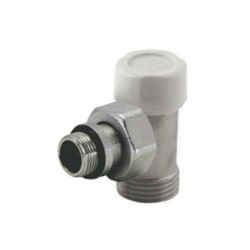Секретен вентил за радиатор с О-пръстен, ъглов - 3/8“ x 1/2“